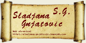 Slađana Gnjatović vizit kartica